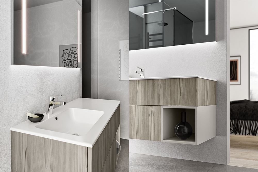 MOBILIER DE BAIE CERASA COMPACT MISURA 01